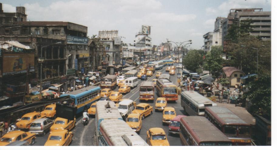 Traffic in Calcutta Photo